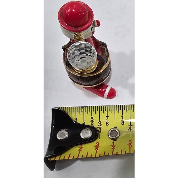 Vintage 1970s–1980s Spoontiques KM440 Pewter Clown in Barrel with Crystal Ball - Picture 10 of 15